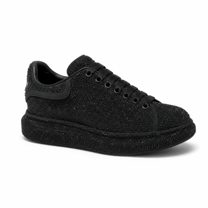 Alexander McQueen Oversized Black Crystal