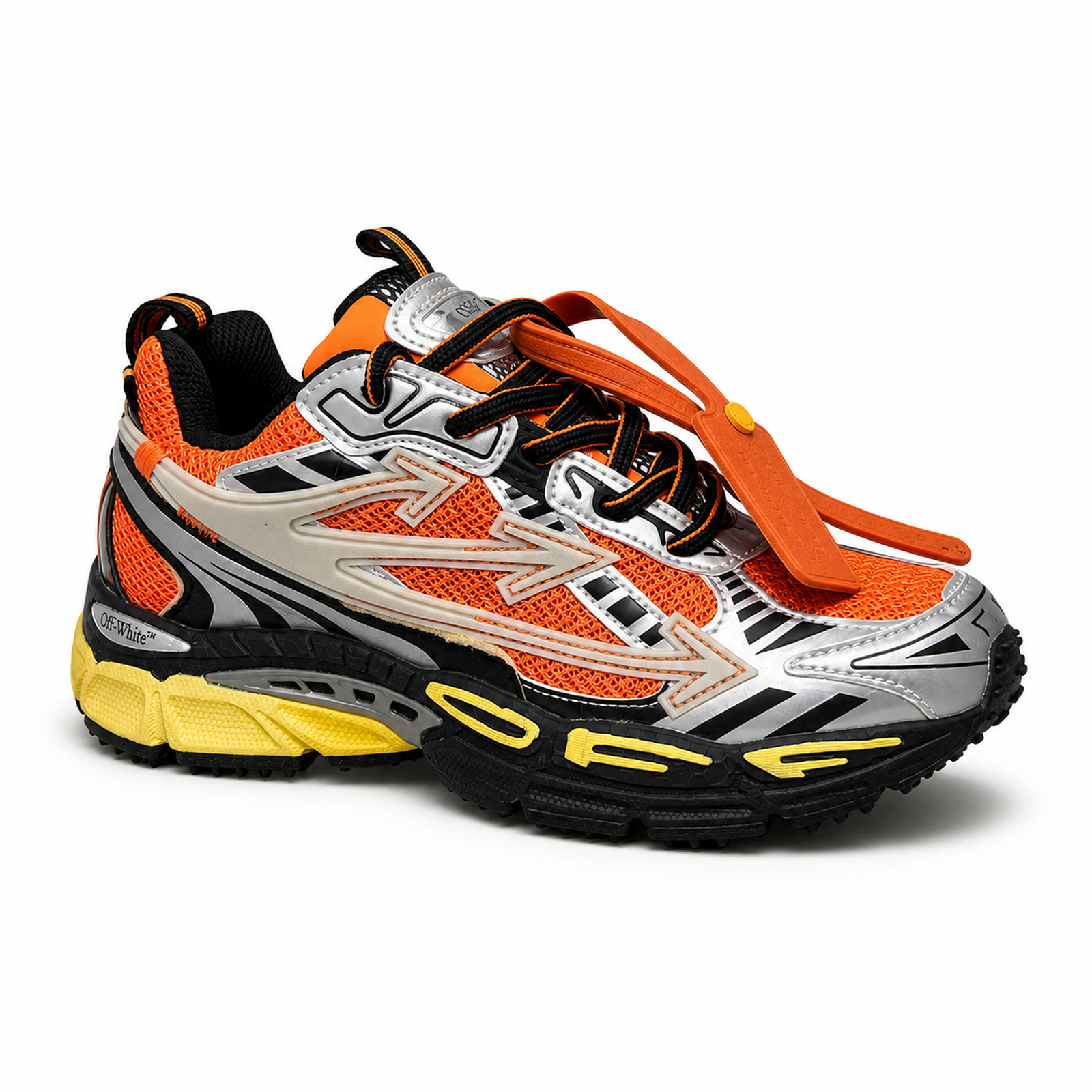 Off-White Be Right Back Orange Silver
