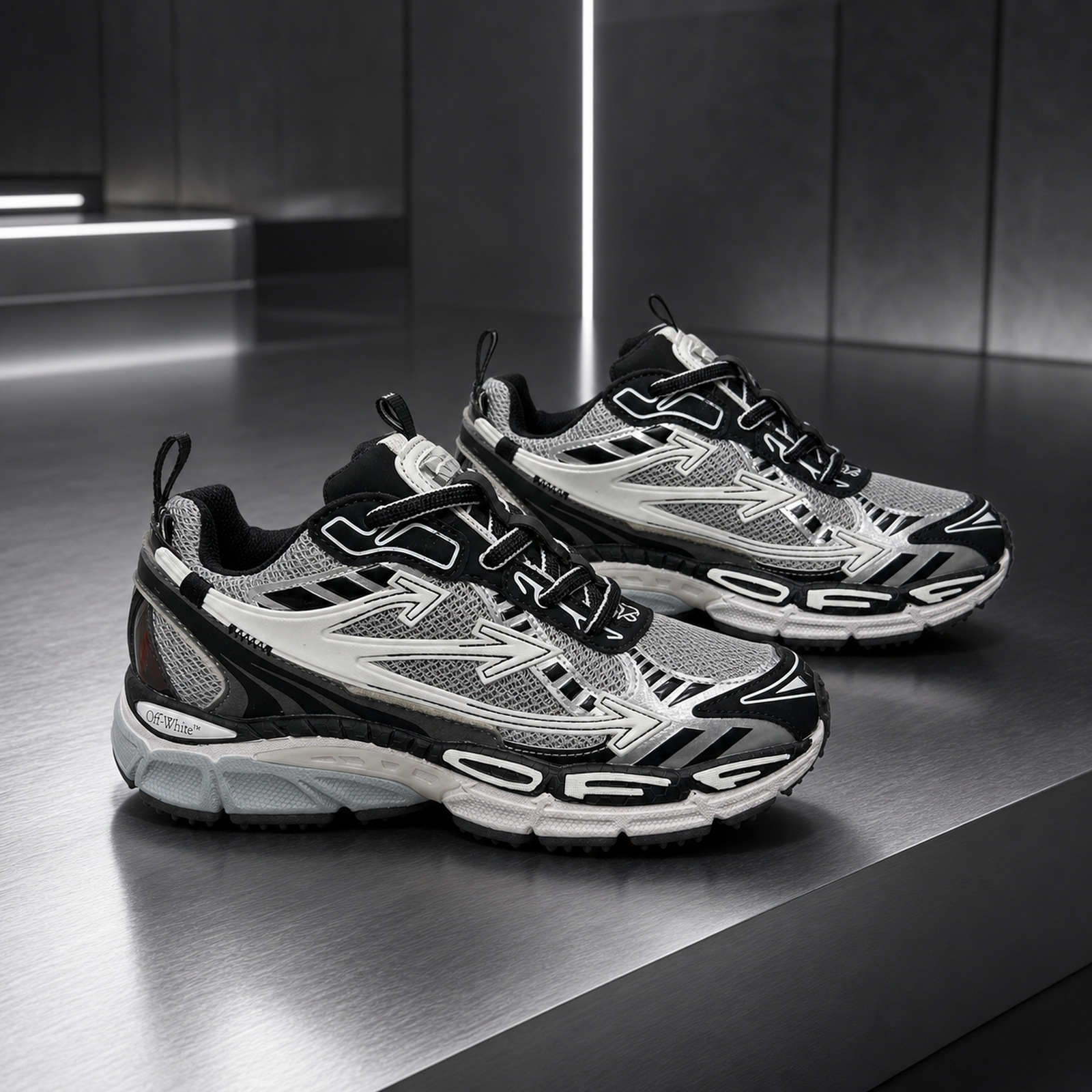 Off-White Be Right Back Silver pair