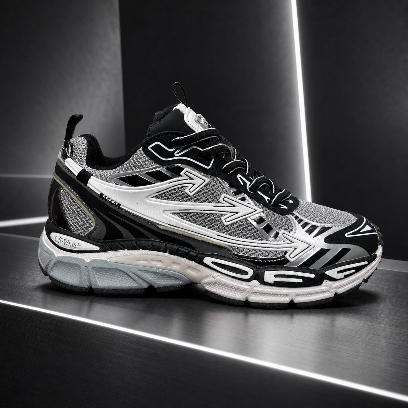 Off-White Be Right Back Silver scene