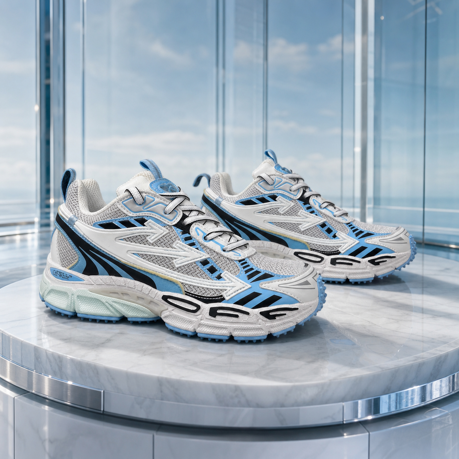 Off-White Be Right Back White Blue pair