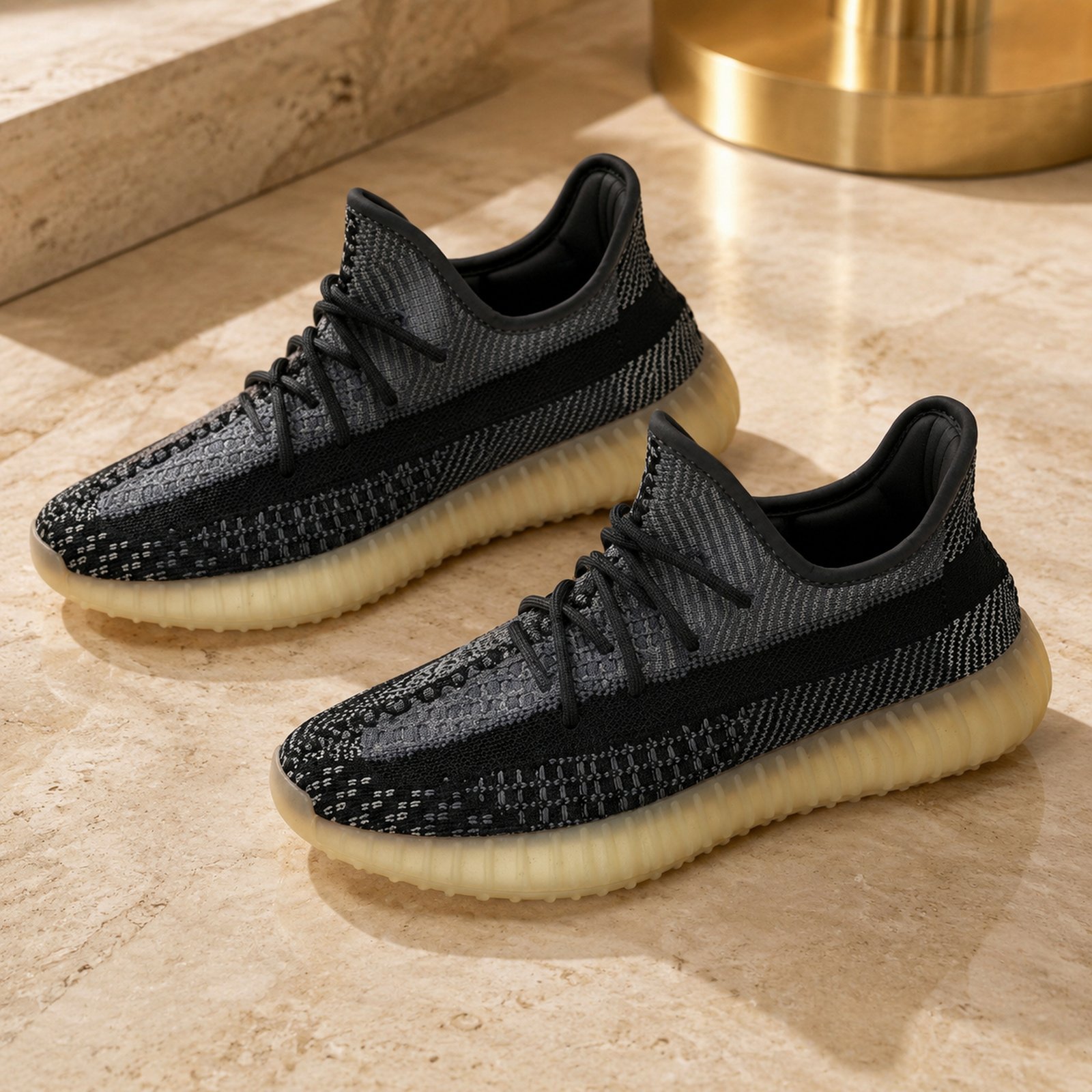Adidas Yeezy Boost 350 V2 Carbon scene