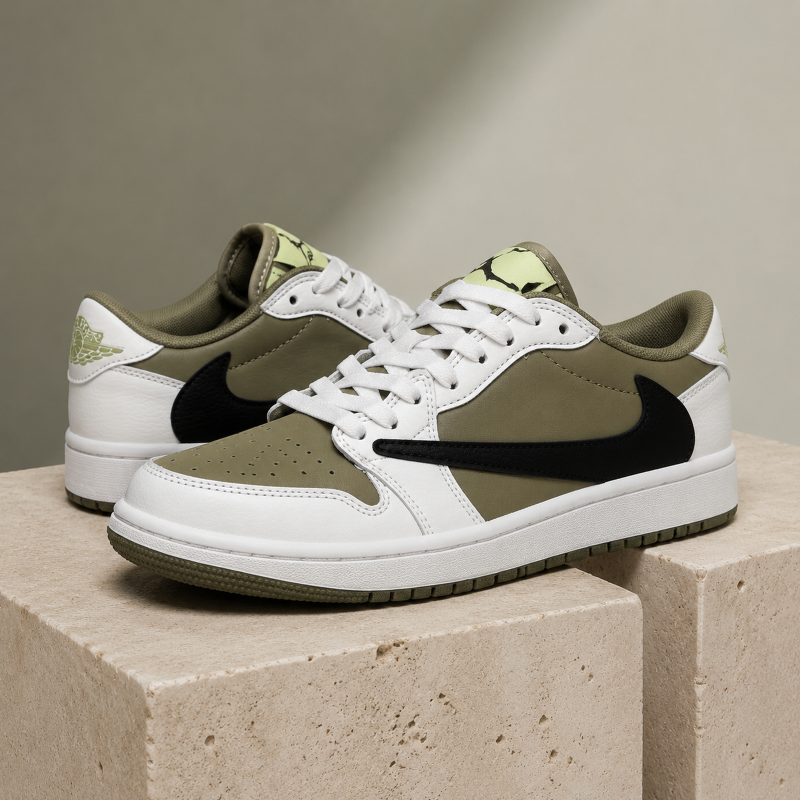 Air Jordan 1 Low Medium Olive studio