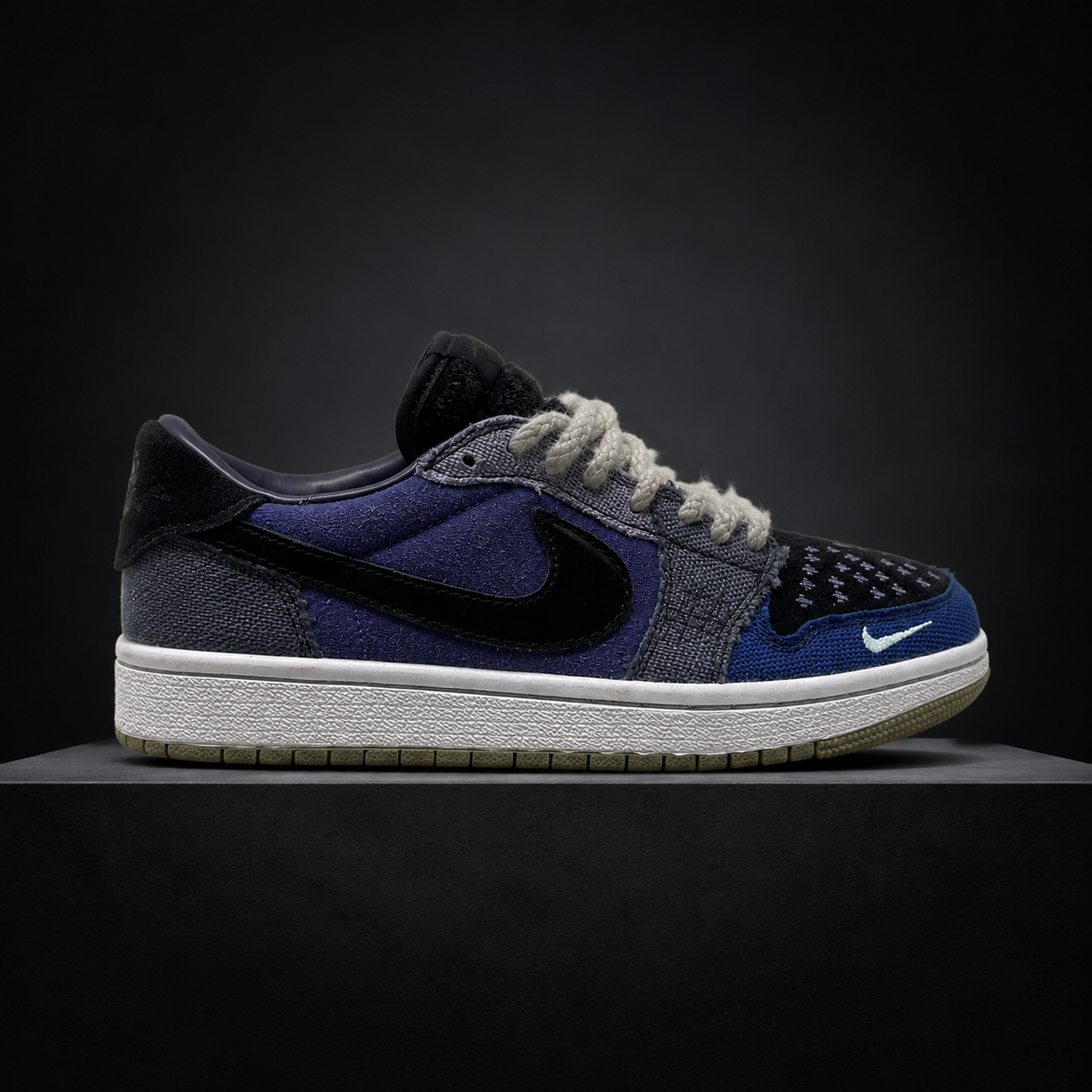 Air Jordan 1 Low Navy Patchwork studio