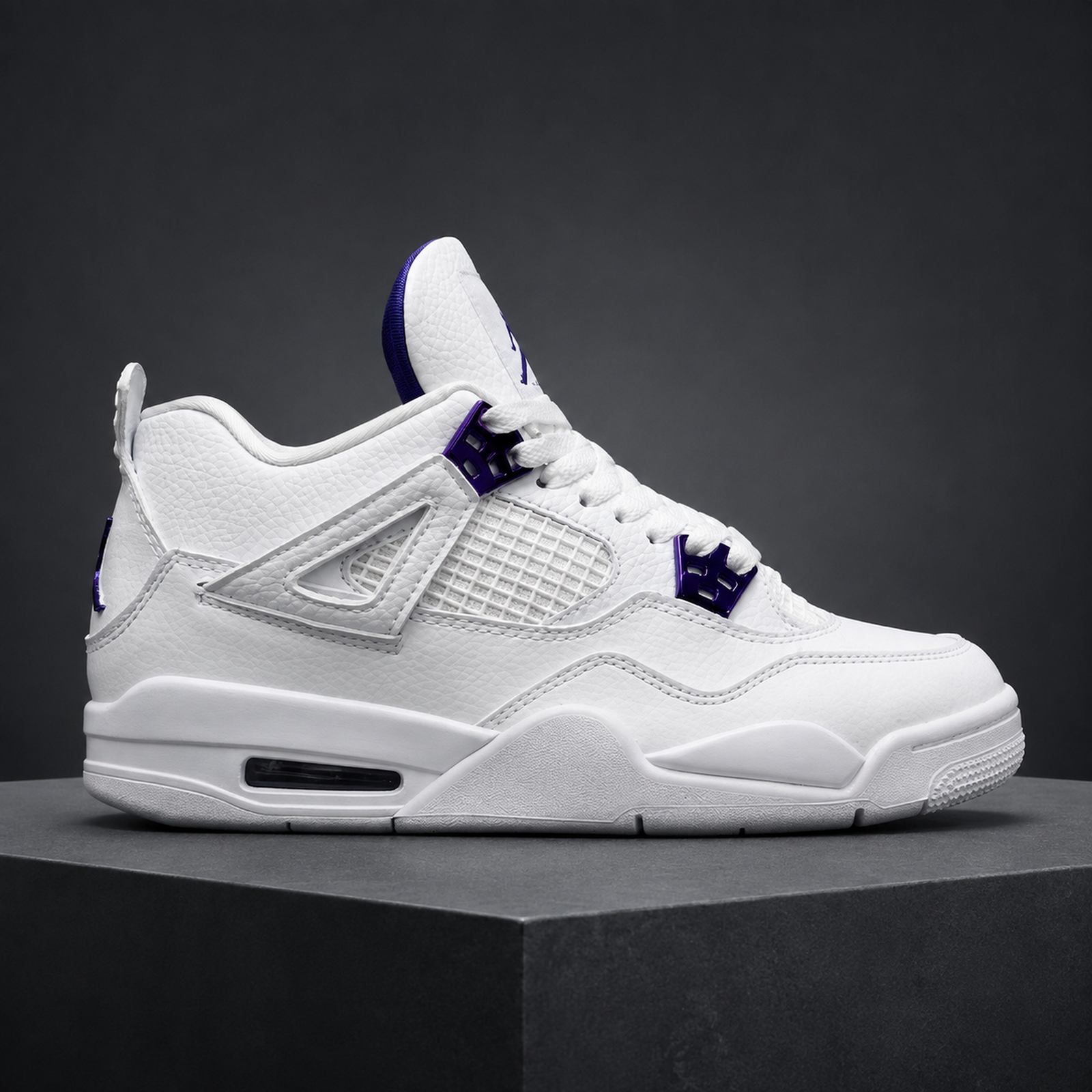 Air Jordan 4 Metallic Purple studio