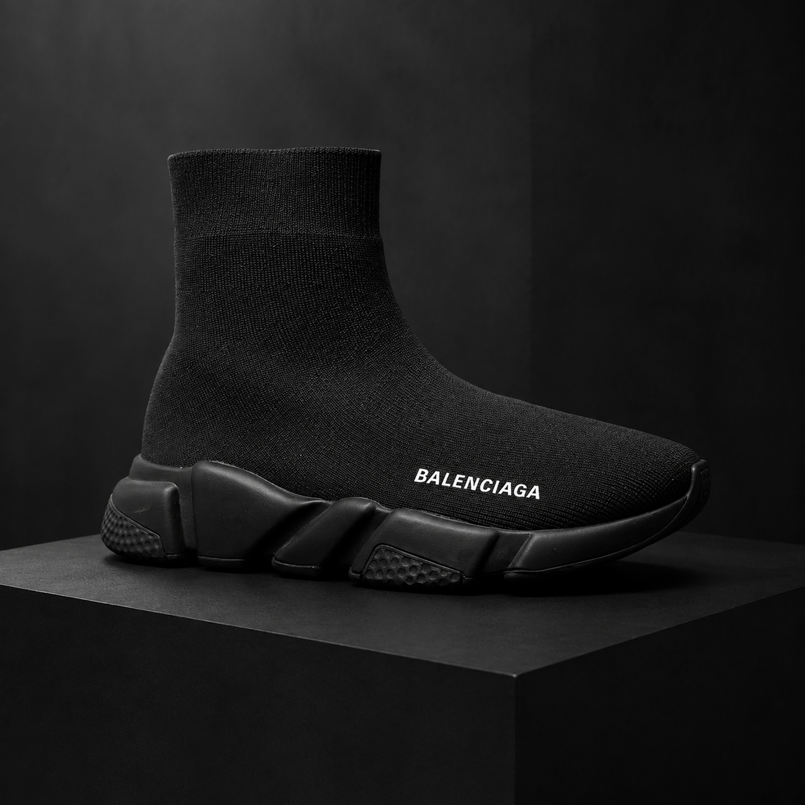 Balenciaga Speed Trainer Triple Black studio