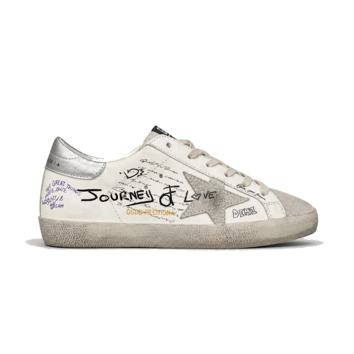 Golden Goose Super Star Journey of Love White Silver Black