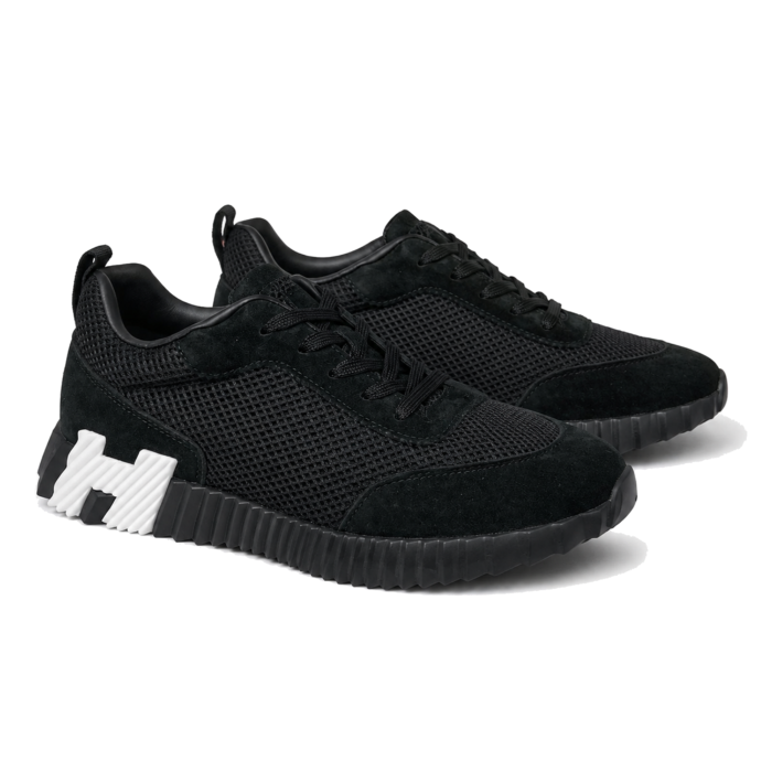Hermes Bouncing Black Mesh White H