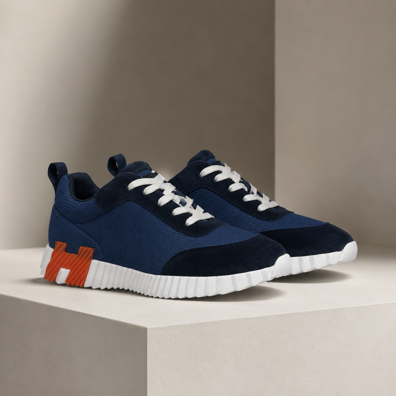 Hermes Bouncing Navy Orange studio