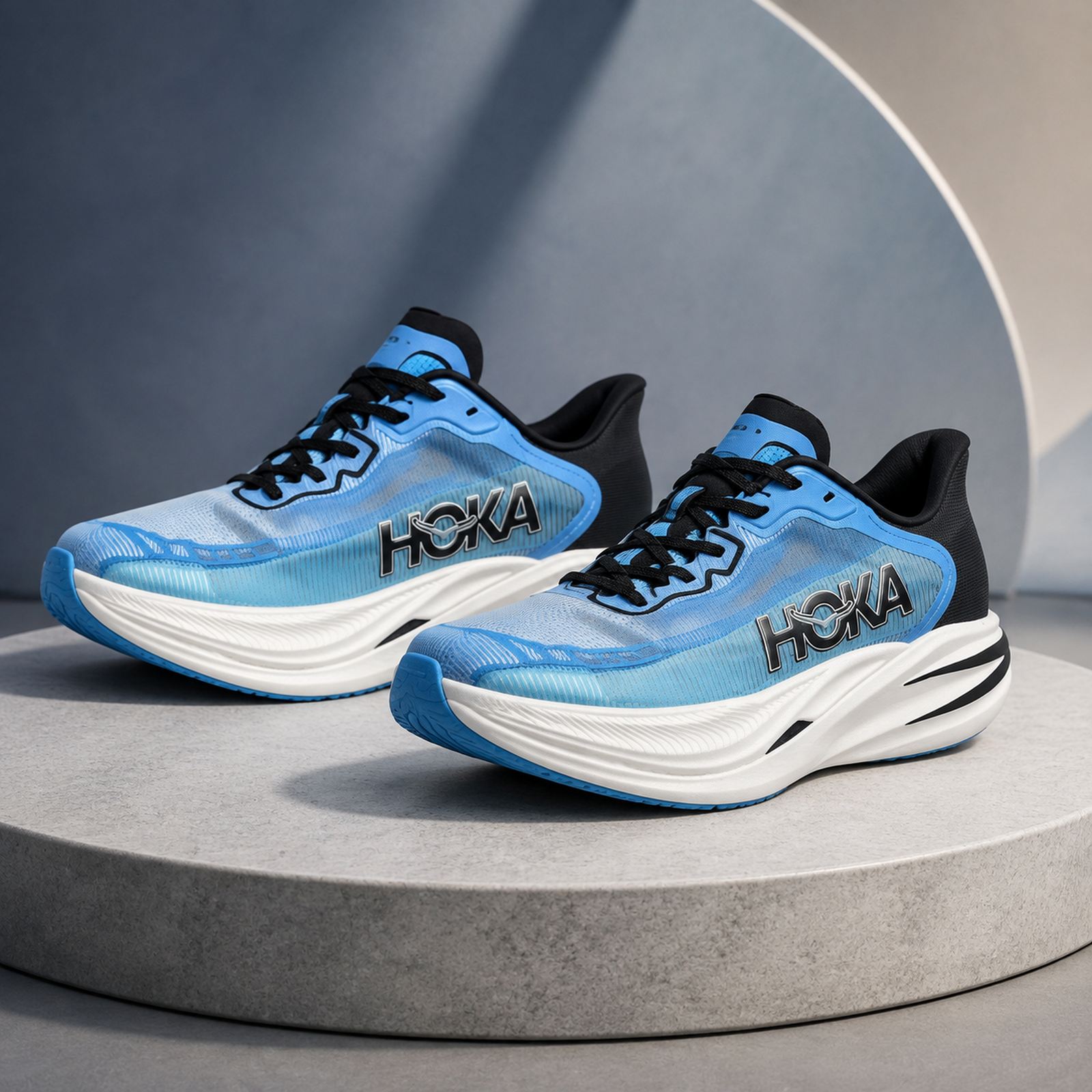Hoka Performance Runner Blue Gradient studio