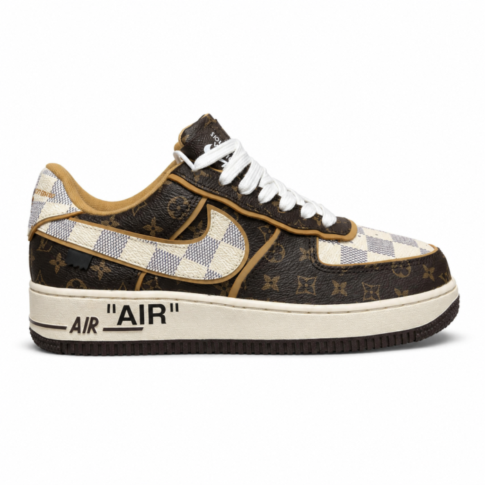 Louis Vuitton x Nike Air Force 1 Brown Damier Azur