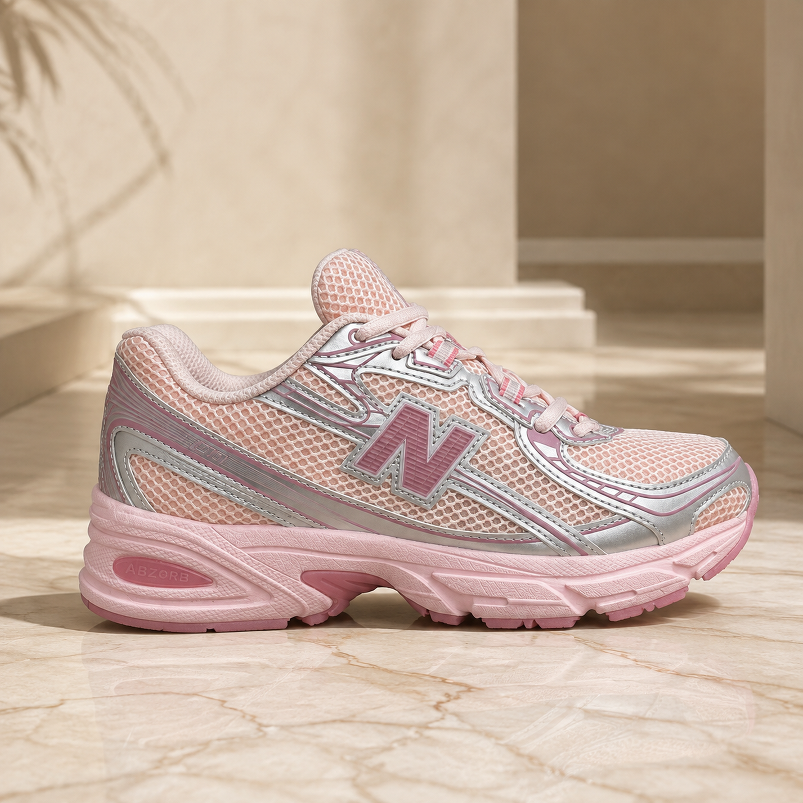 New Balance 530 Pink Silver scene