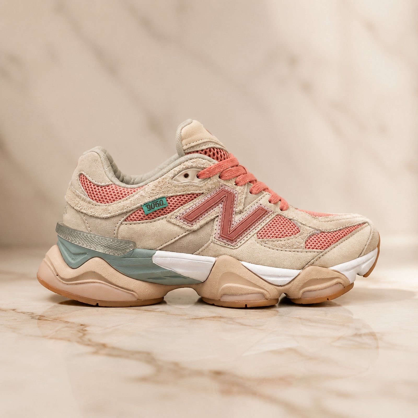New Balance 9060 Beige Coral scene