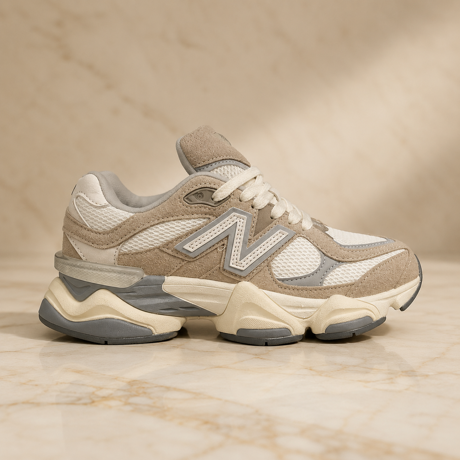 New Balance 9060 Driftwood Taupe scene