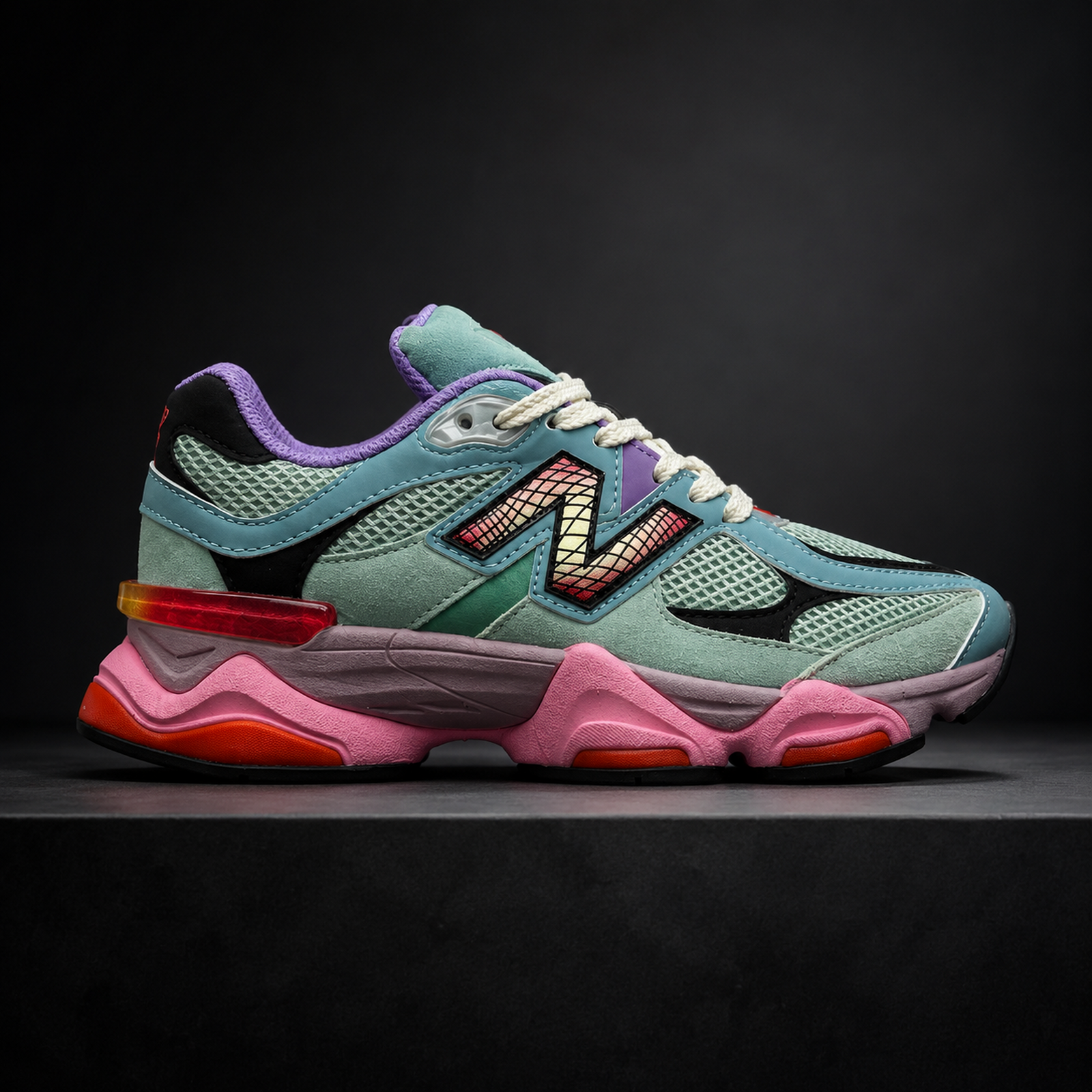 New Balance 9060 Mint Pink Multicolor studio