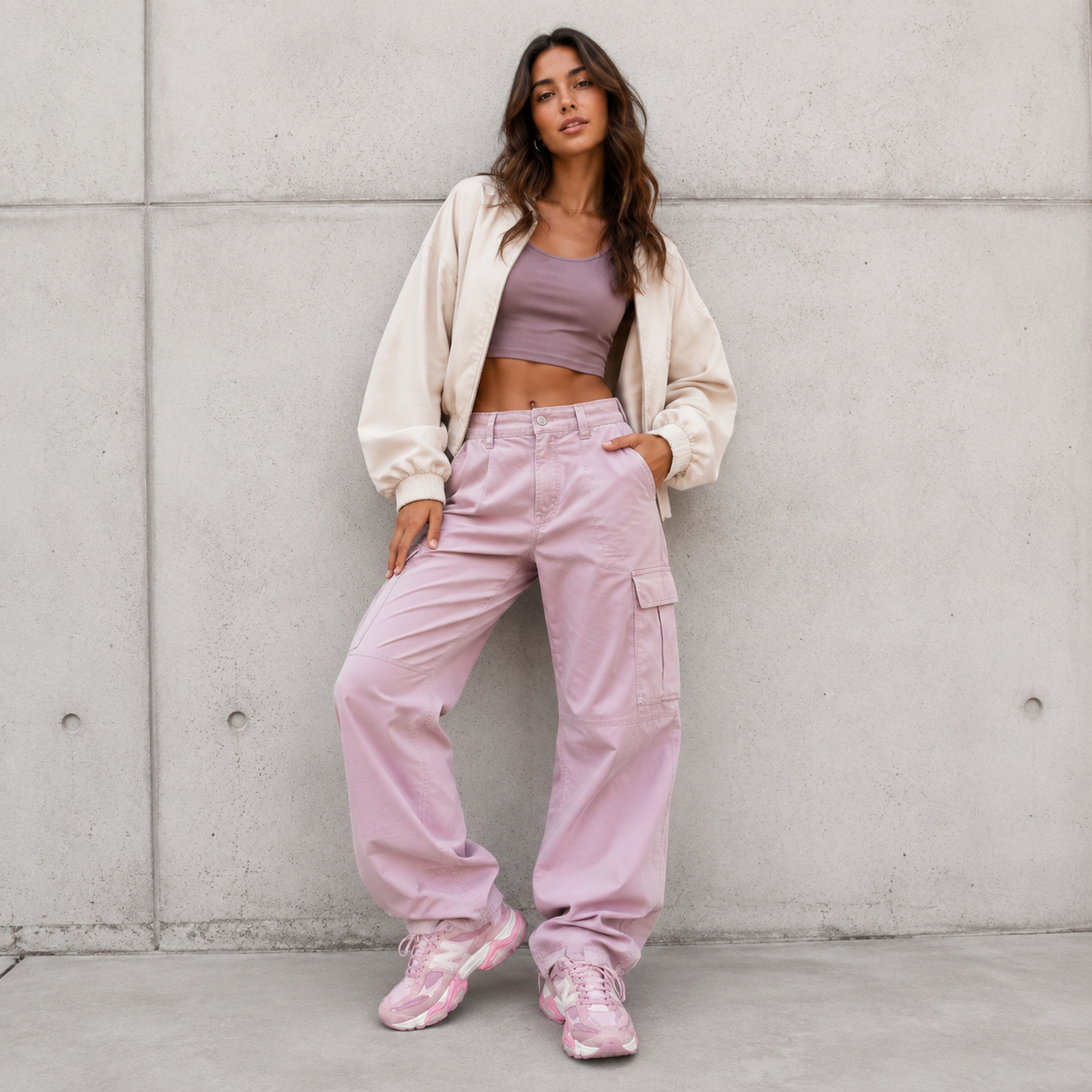 New Balance 9060 Pink Lilac on foot