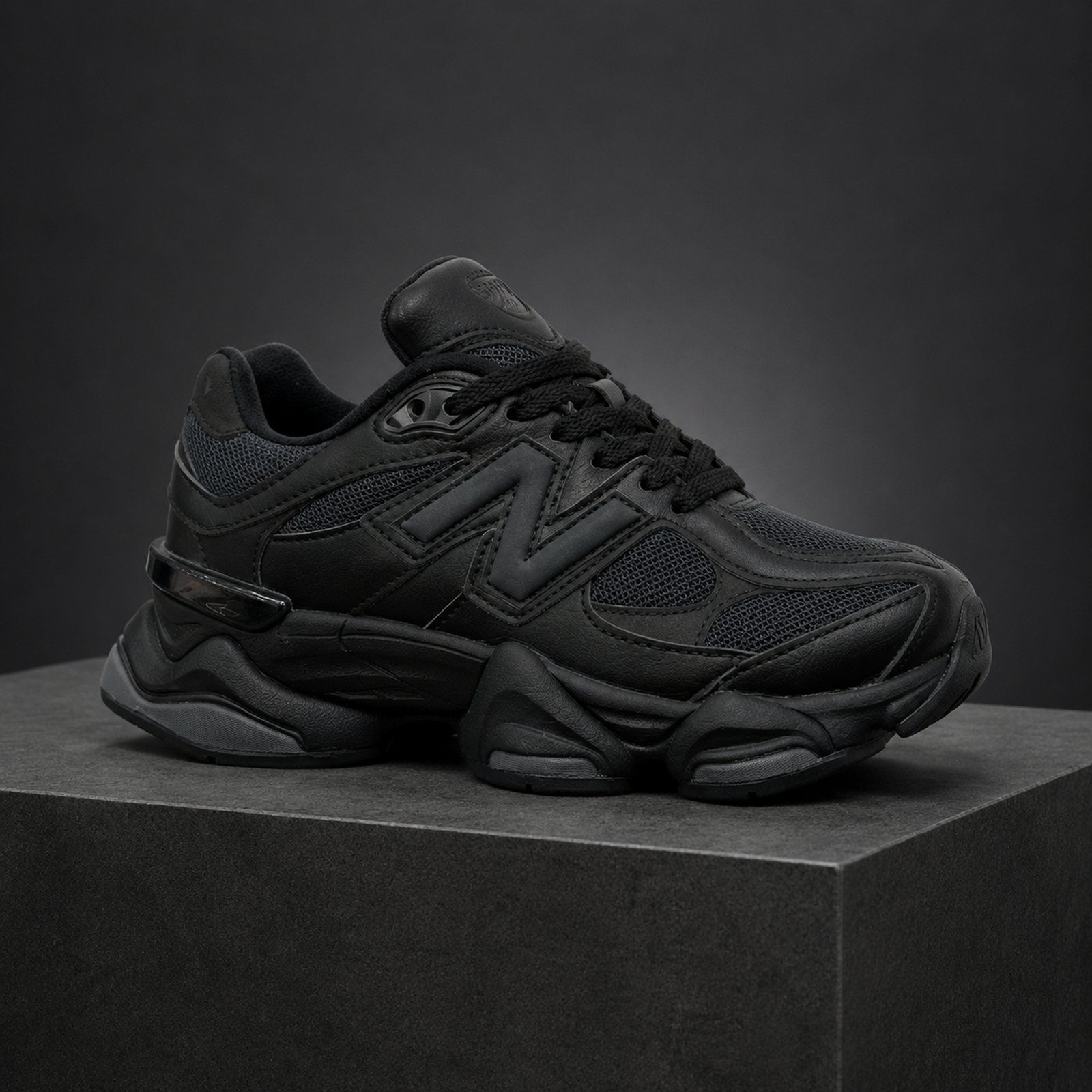 New Balance 9060 Triple Black studio