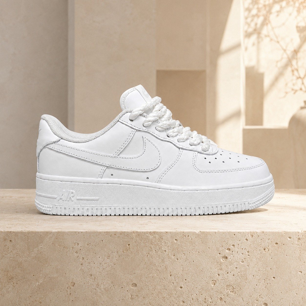 Nike Air Force 1 Low Triple White scene