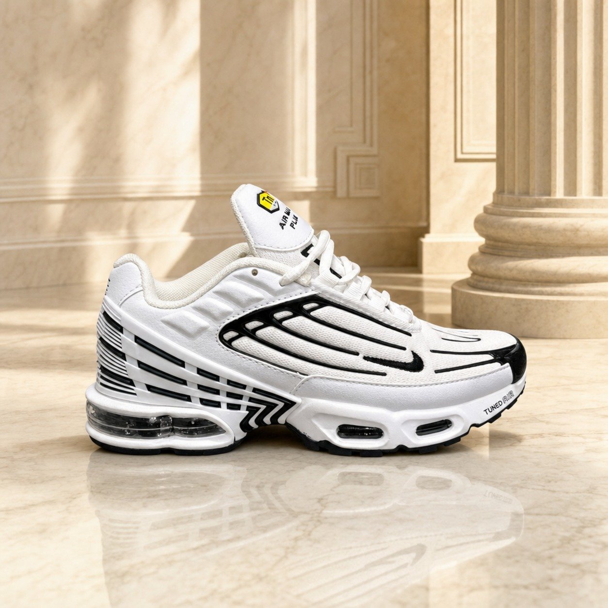 Nike Air Max Plus 3 White Black scene