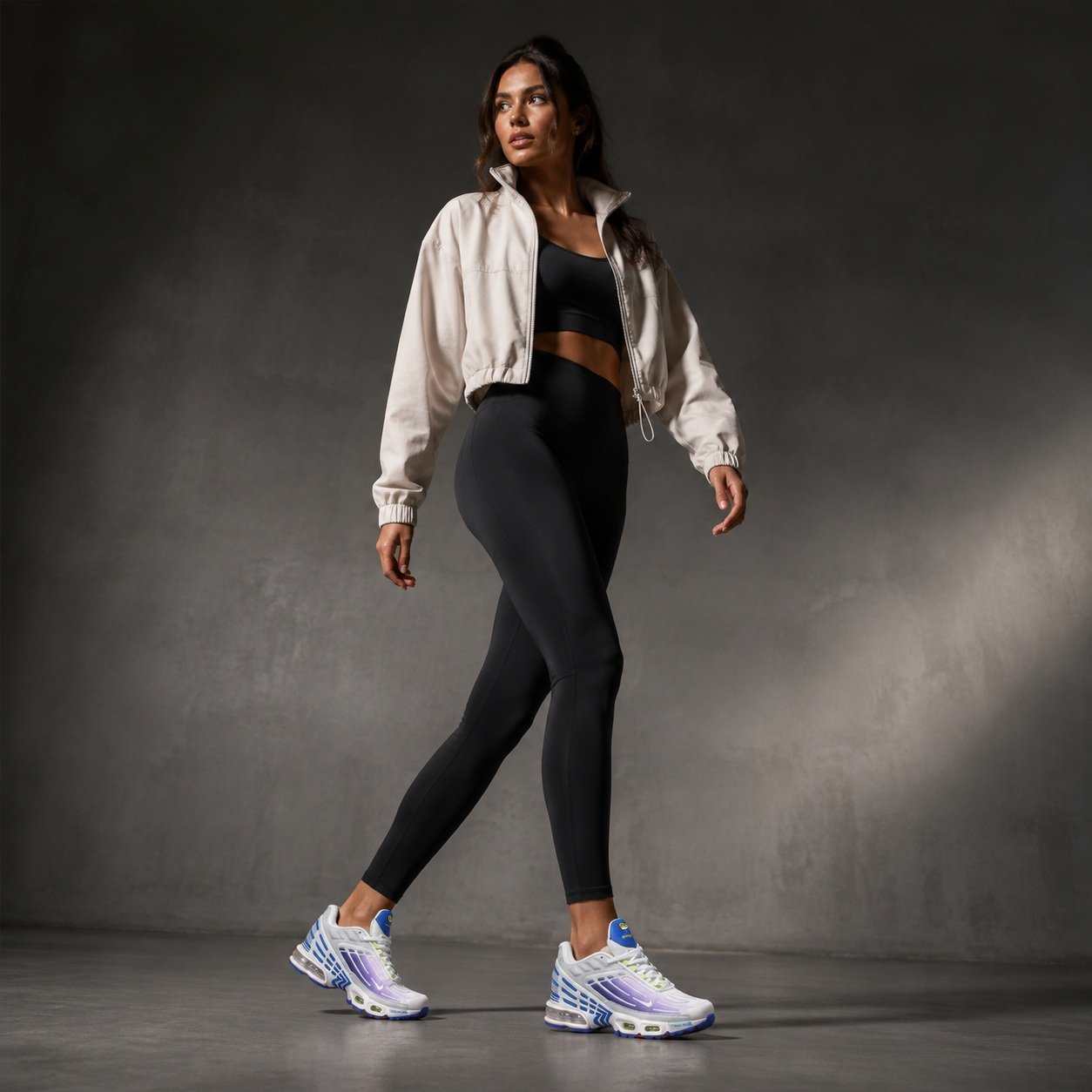 nike air max plus 3 white blue lavender on foot alternate