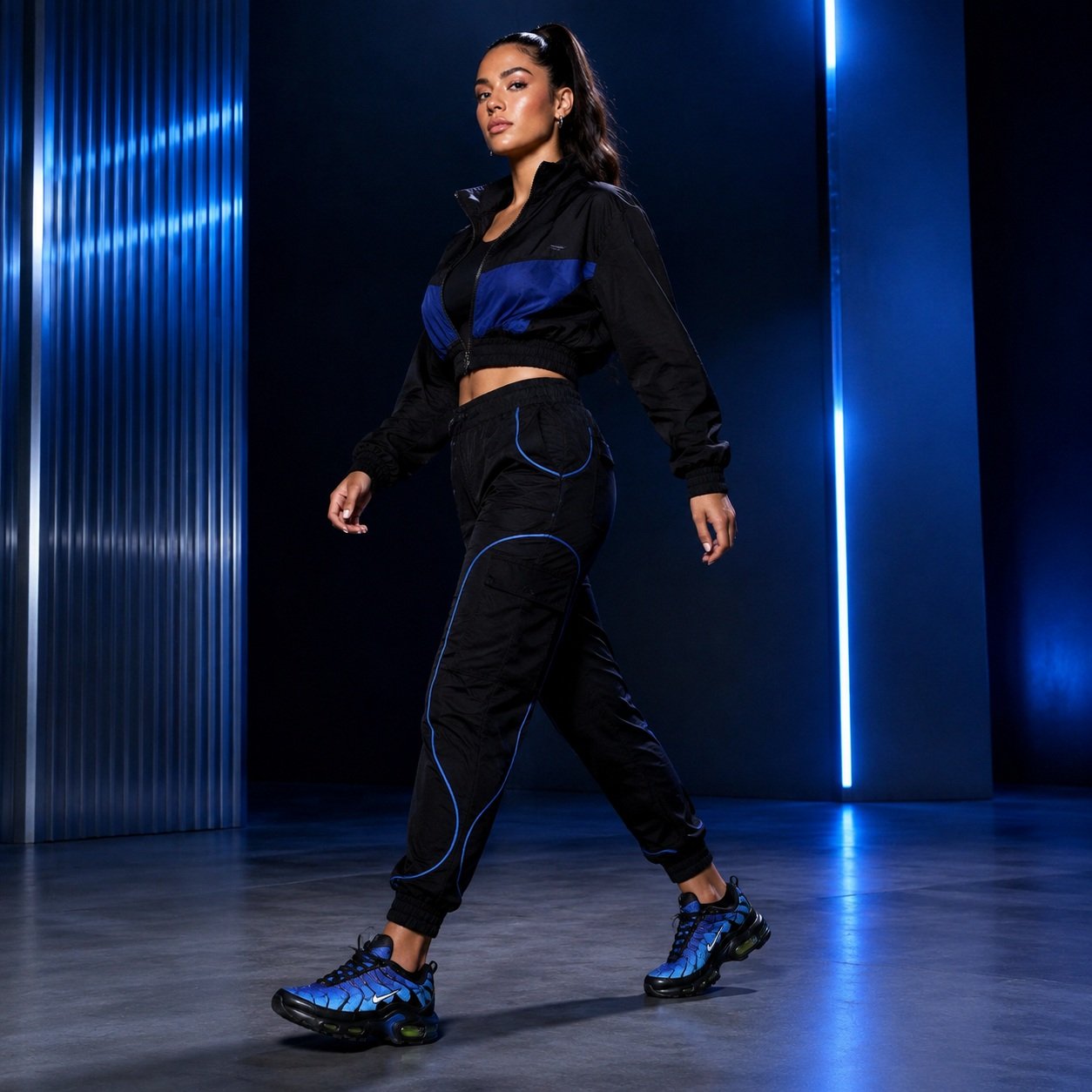 nike air max plus tn hyper blue on foot