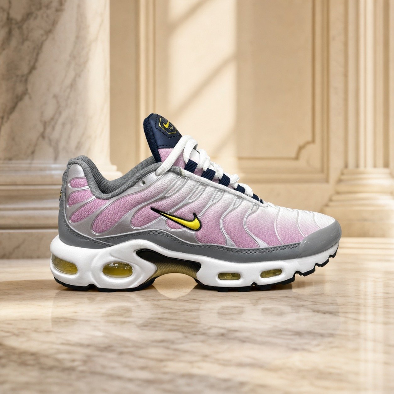 Nike Air Max Plus TN Pink Silver Navy scene