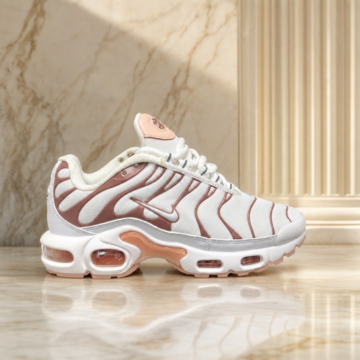 Nike Air Max Plus TN White Rose Gold scene