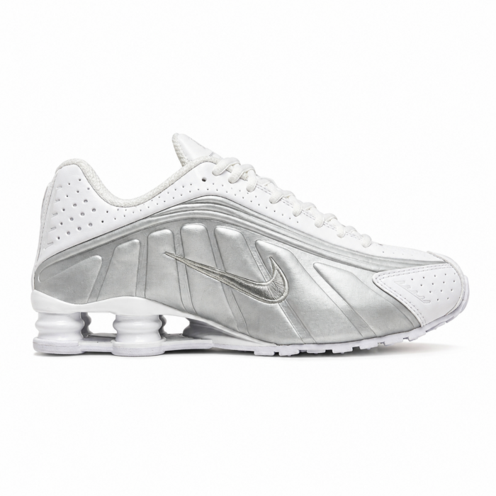Nike Shox R4 White Silver