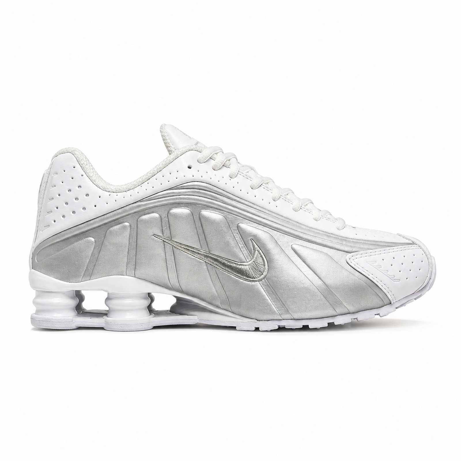 Nike Shox R4 White Silver