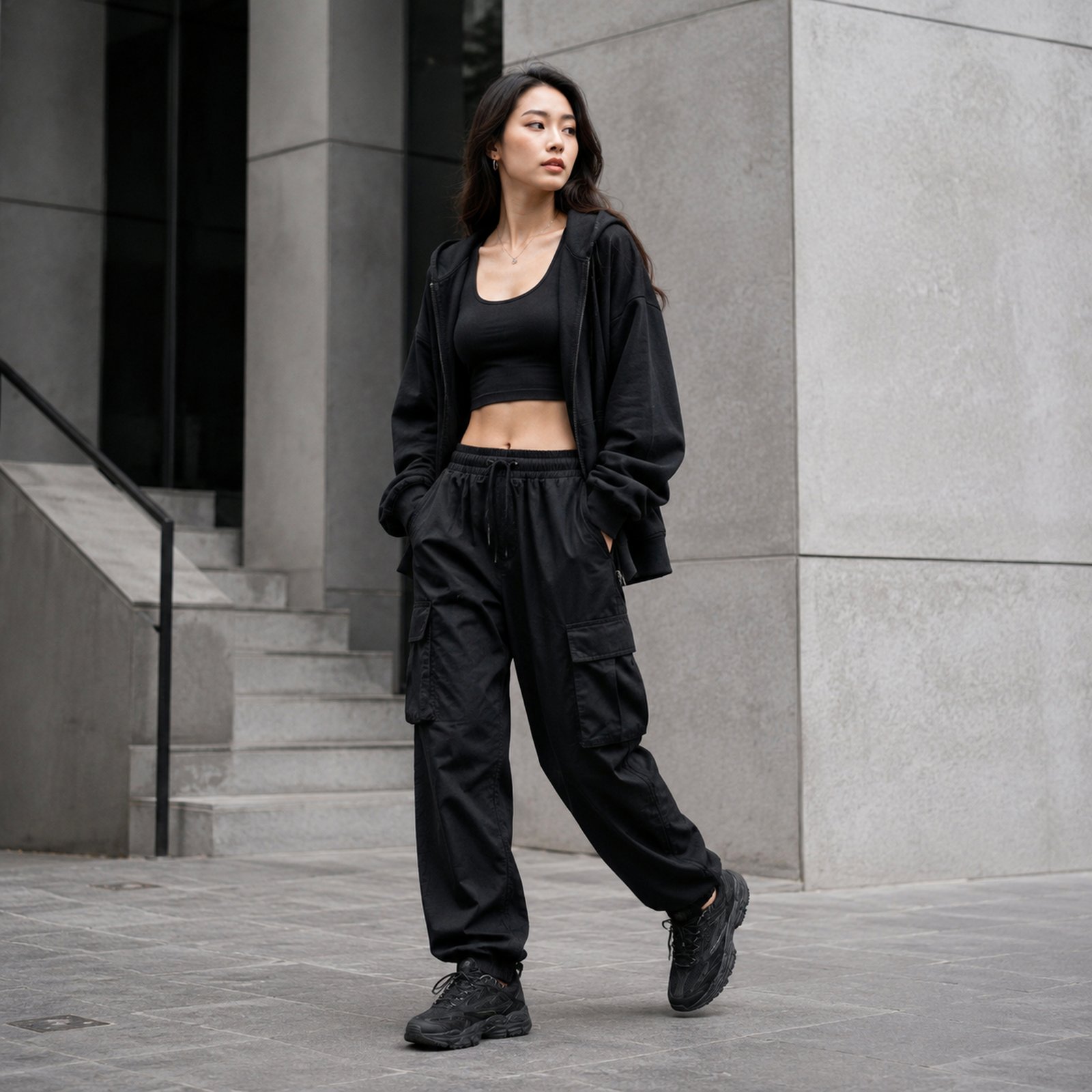 Off-White Be Right Back Black on foot
