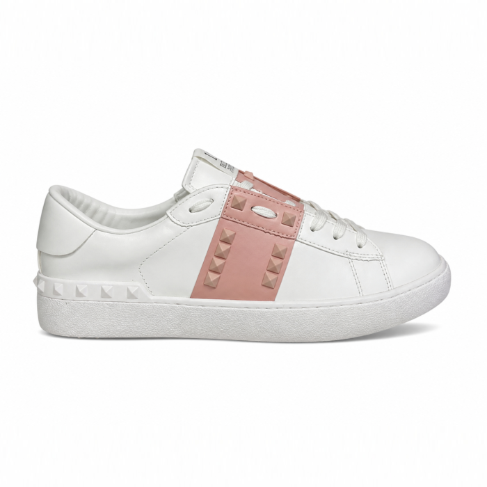 Valentino Rockstud Untitled White Blush Pink