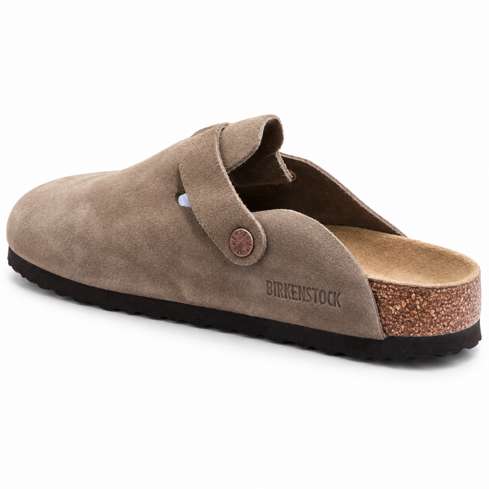 Birkenstock Boston Taupe Suede studio
