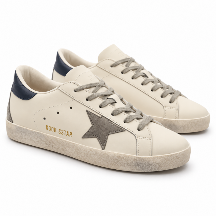 Golden Goose Super Star White Gray Navy