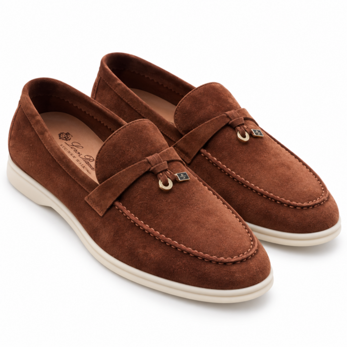 Loro Piana Summer Walk Brown Suede