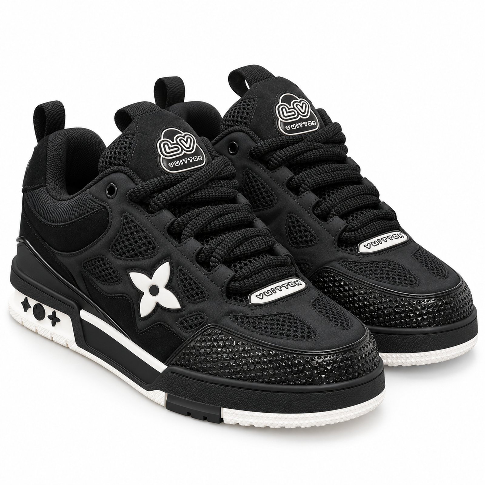 Louis Vuitton Skate Black White