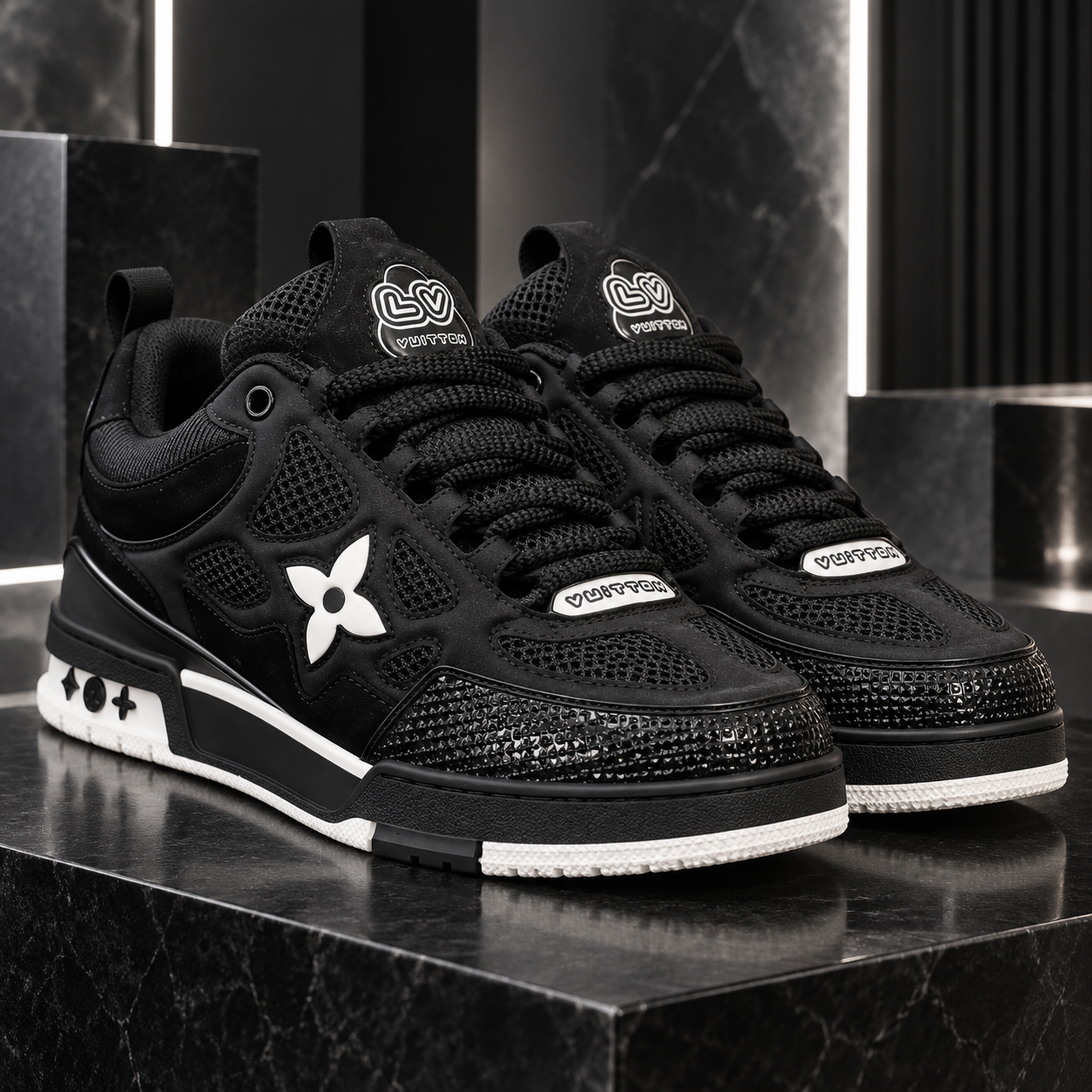 Louis Vuitton Skate Black White studio