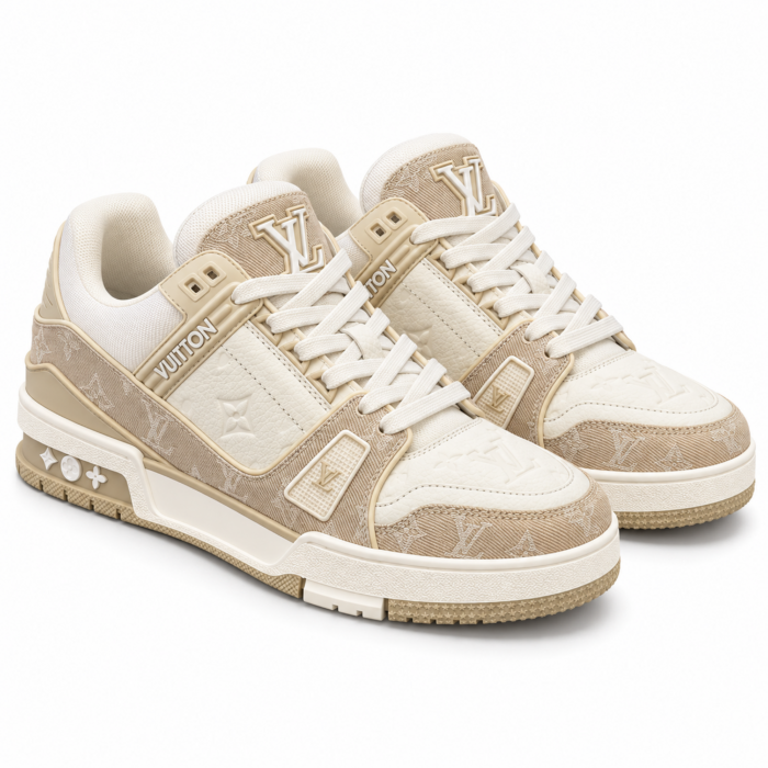 Louis Vuitton Trainer Beige Monogram Cream