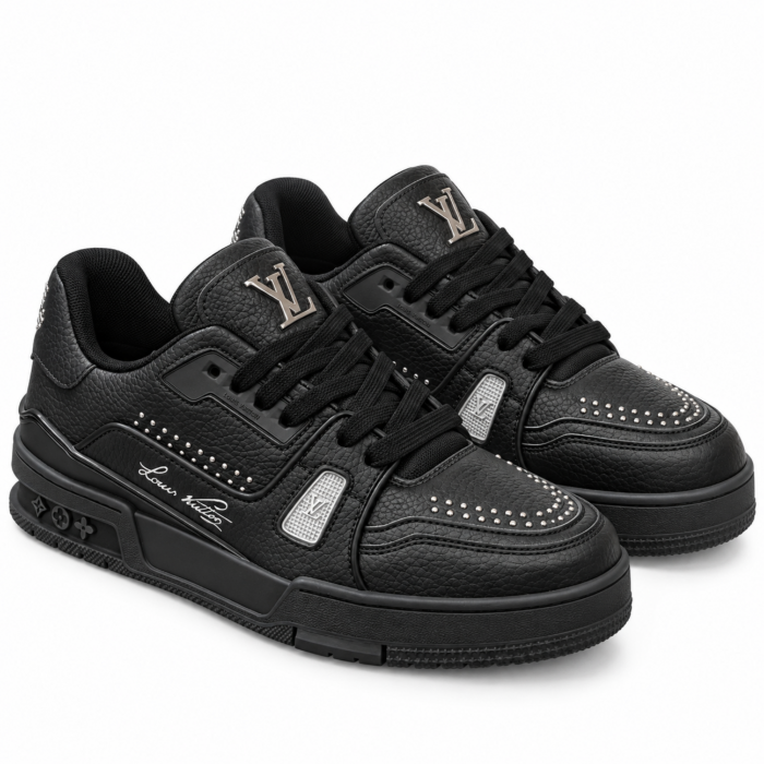 Louis Vuitton Trainer Black Studded