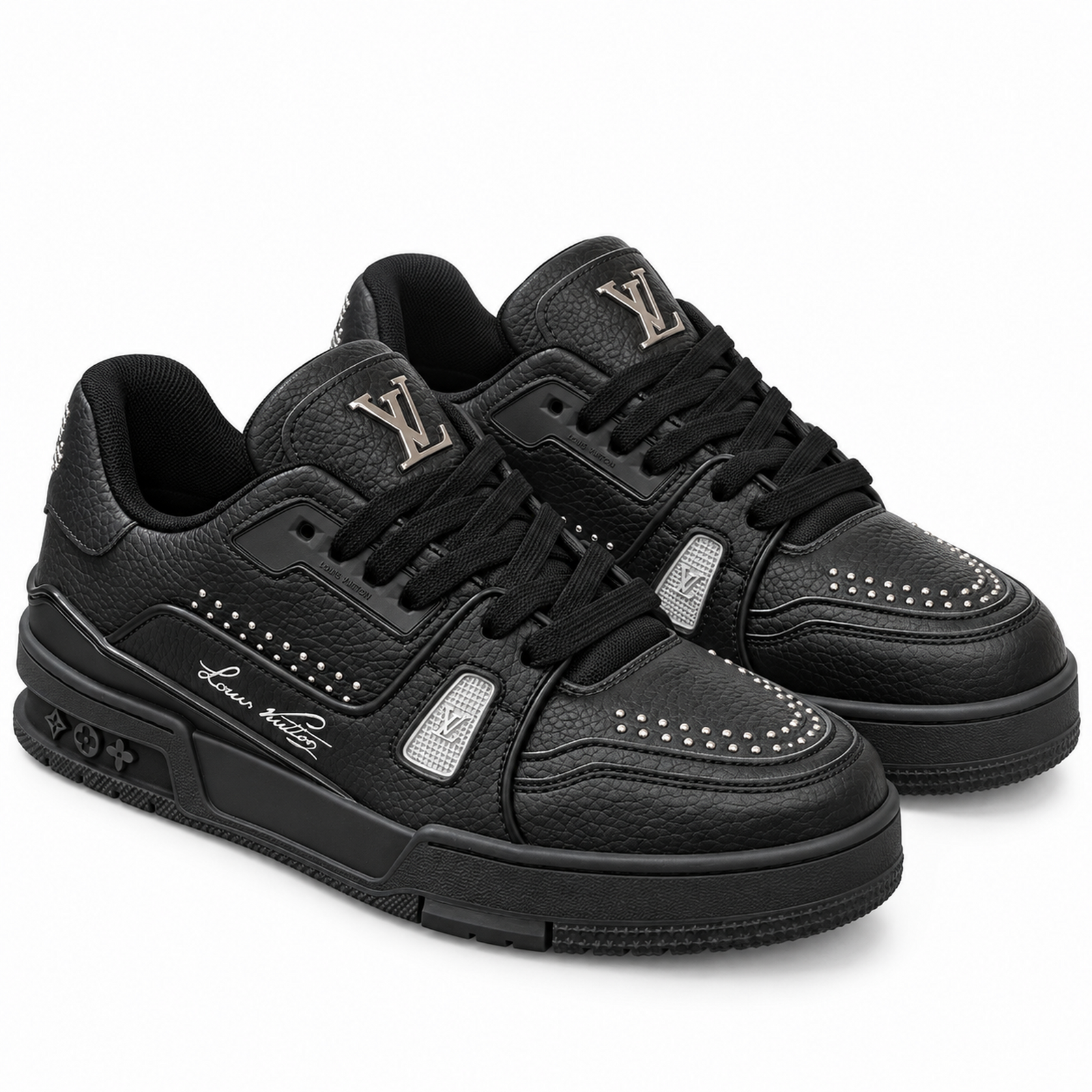 Louis Vuitton Trainer Black Studded