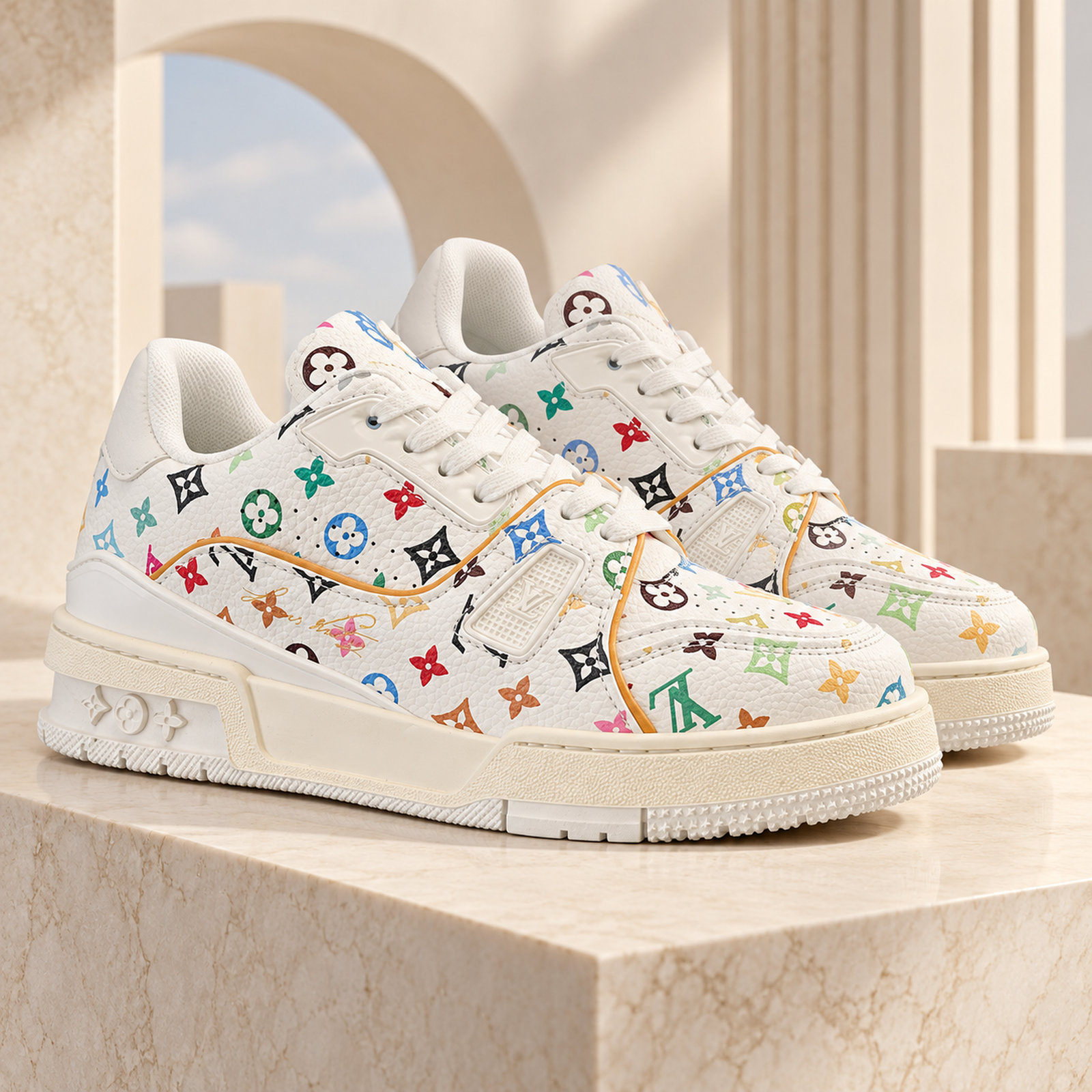 Louis Vuitton Trainer Multicolor Monogram studio