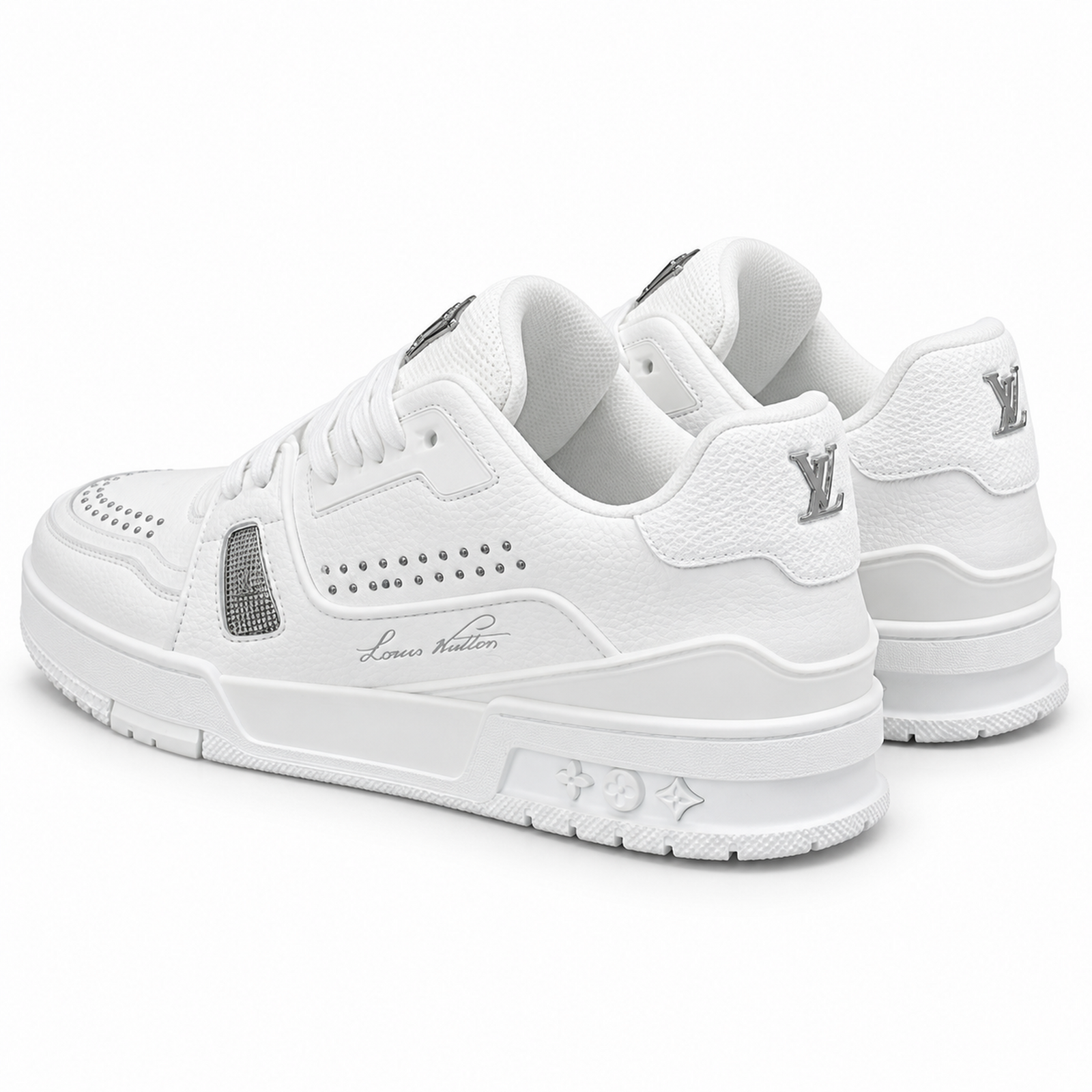 Louis Vuitton Trainer White Studded studio