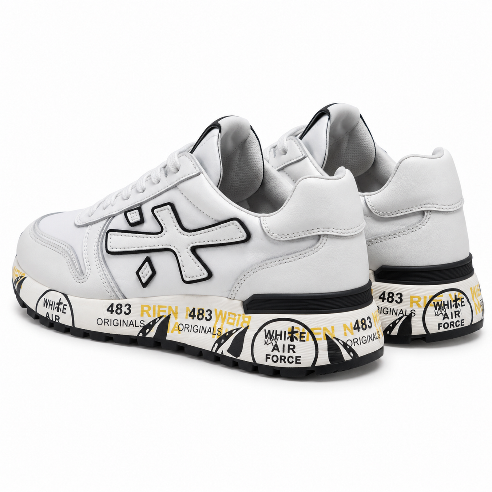 Premiata Mick Triple White studio