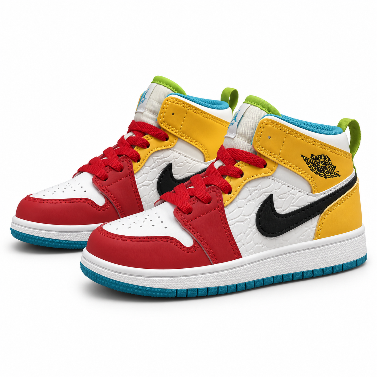 Air Jordan 1 Mid Red Yellow main